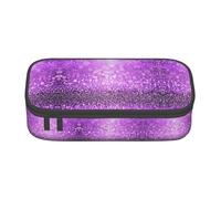 ZHAOUR Trousse à crayons avec motif Beach Stone Full-Print - Organiseur multifonction - Tissu Oxford durable - Plusieurs compartiments, Violet étincelant, Taille unique, Cartable