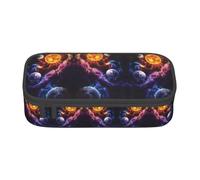 ZHAOUR Trousse à crayons avec motif chameau sable du désert - Organiseur multifonction - Tissu Oxford durable - Plusieurs compartiments, Planète, Taille unique, Cartable