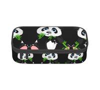 ZHAOUR Trousse à crayons avec motif imprimé de peinture colorée - Organiseur multifonction - Tissu Oxford durable, plusieurs compartiments, Adorable panda, Taille unique, Cartable