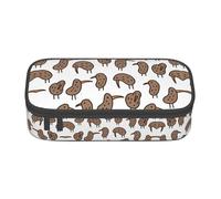 ZHAOUR Trousse à crayons avec motif Kiwi Oiseau mignon imprimé complet - Organiseur multifonction - Tissu Oxford durable - Plusieurs compartiments, Kiwi Bird mignon, Taille unique, Cartable