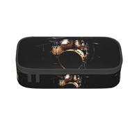 ZHAOUR Trousse à crayons avec texture de mur de briques rouges - Motif imprimé intégral - Organiseur multifonction - Tissu Oxford durable - Plusieurs compartiments, Batterie cool, Taille unique