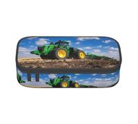ZHAOUR Trousse à crayons motif tracteur agricole Tranquil Full Print - Organiseur multifonction - Tissu Oxford durable - Plusieurs compartiments, Tractor Farm, Taille unique, Cartable