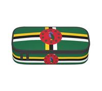 ZHAOUR Trousse avec drapeau de la République tchèque - Motif imprimé complet - Organiseur multifonction - Tissu Oxford durable - Plusieurs compartiments, Drapeau du Commonwealth de la Dominique