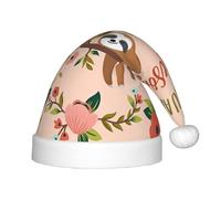 ZHAOUR You Are Awesome Chapeau de Noël imprimé paresseux pour enfants - Chapeau de Père Noël festif, couvre-chef de vacances pour Noël, fêtes du Nouvel An