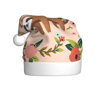 ZHAOUR You Are Awesome Chapeau de Noël pour adultes avec imprimé paresseux - Chapeaux confortables pour Noël, Nouvel An, Père Noël, couvre-chef festif