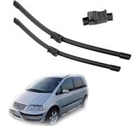 ZHAOWLI Essuie-Glace de Voiture pour VW Sharan 7M 2001 2002 2003 2004 2005 2006 2007, Essuie Glace Avant Kit Balais D'essuie-Glaces Auto Durable Essuie Glace Accessoires