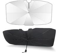 ZHAOWLI Parapluie Pare Soleil Voiture, pour Dacia Sandero 2 Stepway 2012-2020 Pare Soleil Pare Brise Avant Isolation Thermique Protection UV pour Parasols de Voiture