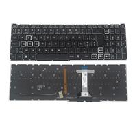 ZHAOWOZ Clavier rétroéclairé RGB AZERTY PT-BR ITA pour Acer Nitro 5 AN517-54 AN517-41 AN515-45 Predator Helios 300 PH315-54 LG05P_N16B3L(Belgian Backlit)