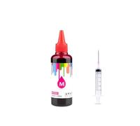 ZHAOXCAIN 100 ML kit d'encre Universal Dye Compatible avec Divers modèles d'imprimante à Jet d'encre, y Compris et Compatible avec Les Cartouches de réservoir CISS(1 Magenta)