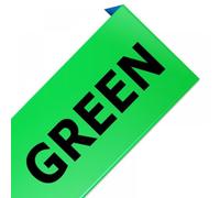 ZHAOXCAIN 50pcs Tapis d'étiquette Compatible Noir sur Blanc 19,1 mm x 6,4 m Compatible avec M21-750-595 BMP21-LAB BMP21-Plus(Black-on-Green)