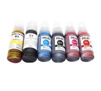 ZHAOXCAIN 6pcs Kit d'encre de Colorant de Recharge Compatible Compatible avec G610 G510 G620 G540 G640 G550 G650 G670 G570 Imprimante 70 ML par Bouteille