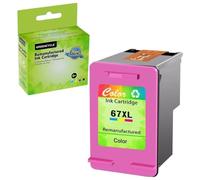 ZHAOXCAIN Cartouche à Encre Compatible 67xl rendement Noir et tri-Couleur 67xl Compatible avec 6052 6055 Pro 6452 6455 6458 imprimantes(1PK Color)