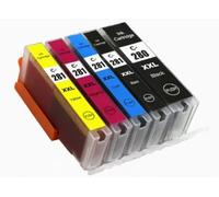 ZHAOXCAIN Cartouche à Encre PGI280 CLI281 Compatible Compatible avec TR7520 TR8520 TS6120 TS8120 TS9120 Imprimantes à Jet d'encre(5 Color)