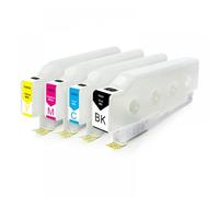 ZHAOXCAIN Cartouche à Encre Rechargeable Compatible avec Les modèles C4000 C5000 C6000 avec Un système d'approvisionnement continu et Une Puce permanente(NO Chip 4Color Empty)