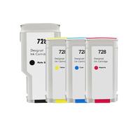 ZHAOXCAIN Cartouche d'encre Compatible Compatible avec imprimante DesignJet T830 T730 F9J67A F9J66A F9J65A, Fournitures Compatible avec numéro de pièce 728(One Set)