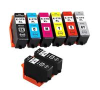 ZHAOXCAIN Cartouches à Encre 378 XL compatibles Compatible avec Expression Photo XP-8500 XP-8600 XP-8605 Ink Compatible avec Travail 378 378xl(1Set 2BK)