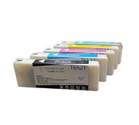 ZHAOXCAIN Cartouches à Encre compatibles T6521 T6522 T6523 T6524 T6525 Compatible avec Fuji DL600 DL650 Imprimantes 700 ML avec jetons(T6524- Y-700ML)