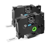 ZHAOXCAIN Compatible avec Le Pochoir Non adhésif Ribbon Mobile Ste-141 151 161 Métal de Gravure électrolytique Compatible avec PT-D600 Maker(2PK 18mm Ste-141)