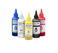 ZHAOXCAIN Encre DTF 100ml Compatible avec Film Pet à Transfert Direct, Compatible avec Les imprimantes de Bureau Grand Format comme L805 L1800 XP-15000 XP-600 XP600(500ml)
