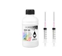 ZHAOXCAIN Encre Pigment 250 ML Compatible avec PFI-206 6 Couleur Compatible avec 6400SE 6400 6400SE Refill Imprimer Refill(MBK)