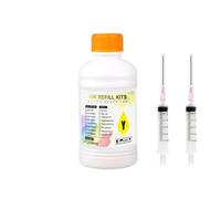 ZHAOXCAIN Encre Pigment 250 ML Compatible avec PFI-206 6 Couleur Compatible avec 6400SE 6400 6400SE Refill Imprimer Refill(Y)