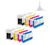 ZHAOXCAIN Ensemble de Cartouches d'encre Rechargeables compatibles, Compatible avec OfficeJet Pro 7740 8710 8715 8720 8730 8740 8210 8216 8725 Compatible avec 952 953 954 955 X(2Sets No Chip)