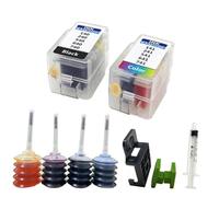 ZHAOXCAIN Kit de Recharge de Cartouches d'encre compatibles Compatible avec imprimantes PG243 243XL CL244 244XL TR4520 TS302 MX490 MX492 MG2420 MG2922 MG3020(1Set With30ml Ink)