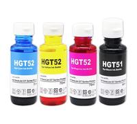 ZHAOXCAIN Kit d'encre de Colorant Compatible Compatible avec imprimante de Bureau GT 51 GT 52 GT 5810 GT 5820 90 ML en Noir et 70 ML d'encre de Couleur(1set)