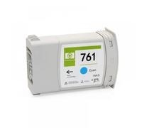 ZHAOXCAIN La Cartouche d'encre de Remplacement Compatible Compatible avec HP761 remplie d'encre Pigment Compatible avec Design Jet T7100 T7200 imprimante Six Couleurs(Cyan-400ML)