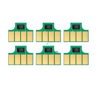 ZHAOXCAIN Puce de Cartouche d'encre Compatible Compatible avec imprimante DesignJet T7100 T7200, Puce à Usage Unique, Stable, 6 Couleurs(1PC - DGY)