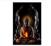 Zhaoyangeng Bouddha Mur Art Mural Impressions Sur Toile Moderne Bouddha Toile Art Peintures Sur Le Mur Toile Bouddhisme Affiches Décoration Murale 50X70Cm Sans Cadre