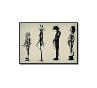 Zhaoyangeng Décor À La Maison Peinture Tim Burton Film Beetle Edward Scenic Film Affiche Hd Imprimer Affiche Wall Art Photos- 50X70Cm Sans Cadre