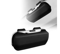 ZHAOYIJIE Porte-Lunettes De Voitures pour Audi Q8 2018-2023, Etui Lunettes pour Voiture ABS, Porte-Lunettes à Clip pour Pare-Soleil De Voiture, Voiture Accessoires Interieur,A Black