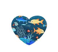 ZhaoYuGoods Blue Underwater World of Fish Lot de 6 cartes désodorisantes de voiture lavande pour homme et femme Décoration parfumée à suspendre pour miroir de voiture, maison, placard