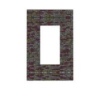 ZhaoYuGoods Couvercles de prise de courant décoratifs pour interrupteur, programmeur, code de programmation, plaques murales durables, plaque murale électrique, 12,5 x 8 cm