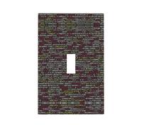 ZhaoYuGoods Couvercles de prise de courant décoratifs pour interrupteur, programmeur, code de programmation, plaques murales durables, plaque murale électrique, 12,5 x 8 cm