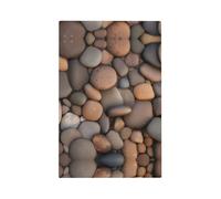 ZhaoYuGoods Couvercles de prise d'interrupteur décoratifs, galets sur la plage, plaques murales durables, plaque murale électrique, 12,5 x 8 cm