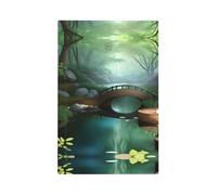 ZhaoYuGoods Couvercles décoratifs pour interrupteur, Little Bridge in The East, plaques murales durables, plaque murale électrique, 12,5 x 8 cm