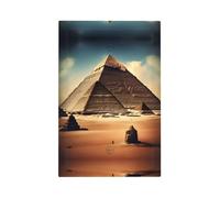 ZhaoYuGoods Couvercles décoratifs pour interrupteurs, avec inscription « Dreaming of the Pyramids of Khufu » - Plaques murales durables - Plaque murale électrique - 12,5 x 8 cm