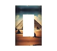 ZhaoYuGoods Couvercles décoratifs pour interrupteurs, avec inscription « Dreaming of the Pyramids of Khufu » - Plaques murales durables - Plaque murale électrique - 12,5 x 8 cm