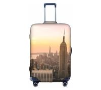 ZhaoYuGoods Empire State Building Housse de protection pour valise, housse de bagage imprimée pour valise, housse de bagage amusante pour bagages de 45 à 81 cm, blanc, S