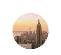 ZhaoYuGoods Empire State Building Lot de 6 cartes désodorisantes de voiture lavande pour homme et femme Décoration parfumée à suspendre pour miroir de voiture, maison, placard