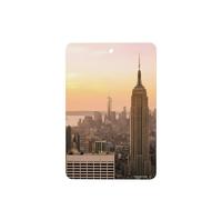 ZhaoYuGoods Empire State Building Lot de 6 cartes désodorisantes de voiture lavande pour homme et femme Décoration parfumée à suspendre pour miroir de voiture, maison, placard