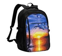 ZhaoYuGoods Flying Birds Grue Heron Sac à dos USB pour ordinateur portable
