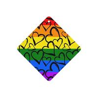 ZhaoYuGoods Gay Pride Lot de 6 cartes désodorisantes pour voiture motif arc-en-ciel lavande pour homme et femme Décoration parfumée à suspendre pour miroir de voiture, maison, placard