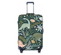 ZhaoYuGoods Housse de bagage dinosaure pour valise, protection anti-rayures avec fermeture éclair, Noir , M, Mignon