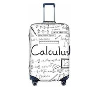 ZhaoYuGoods Housse de protection de bagage mathématique géométrique geek calculus imprimée pour valise, housse de bagage amusante pour bagages de 45 à 81 cm, blanc, L