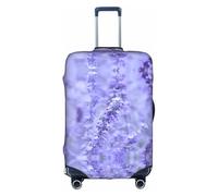 ZhaoYuGoods Housse de protection pour bagages de 45 à 81 cm - Motif fleurs de lavande violette, blanc, M