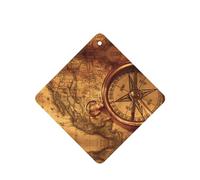 ZhaoYuGoods Law of the Compass Lot de 6 cartes désodorisantes de voiture Lavande pour homme et femme Décoration parfumée à suspendre pour miroir de voiture, maison, placard