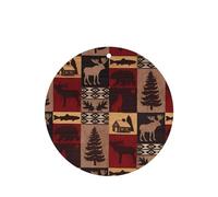 ZhaoYuGoods Lodge Bear Lot de 6 cartes désodorisantes de voiture pour homme et femme - Décoration parfumée à suspendre pour miroir de voiture, maison, placard